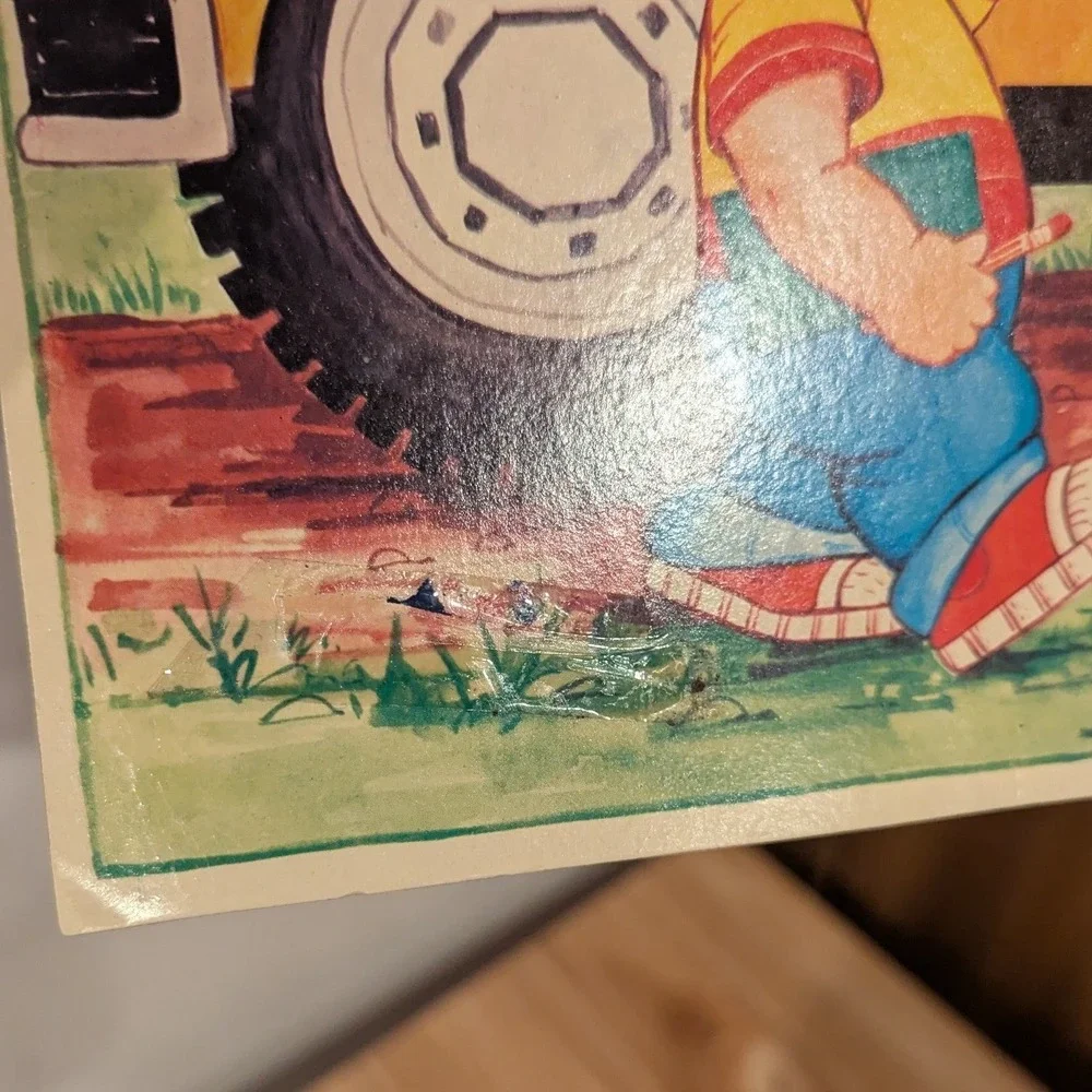 VTG School Bus Cardboard Die-Cut Wall Decor Bulletin Board Classroom Colorful